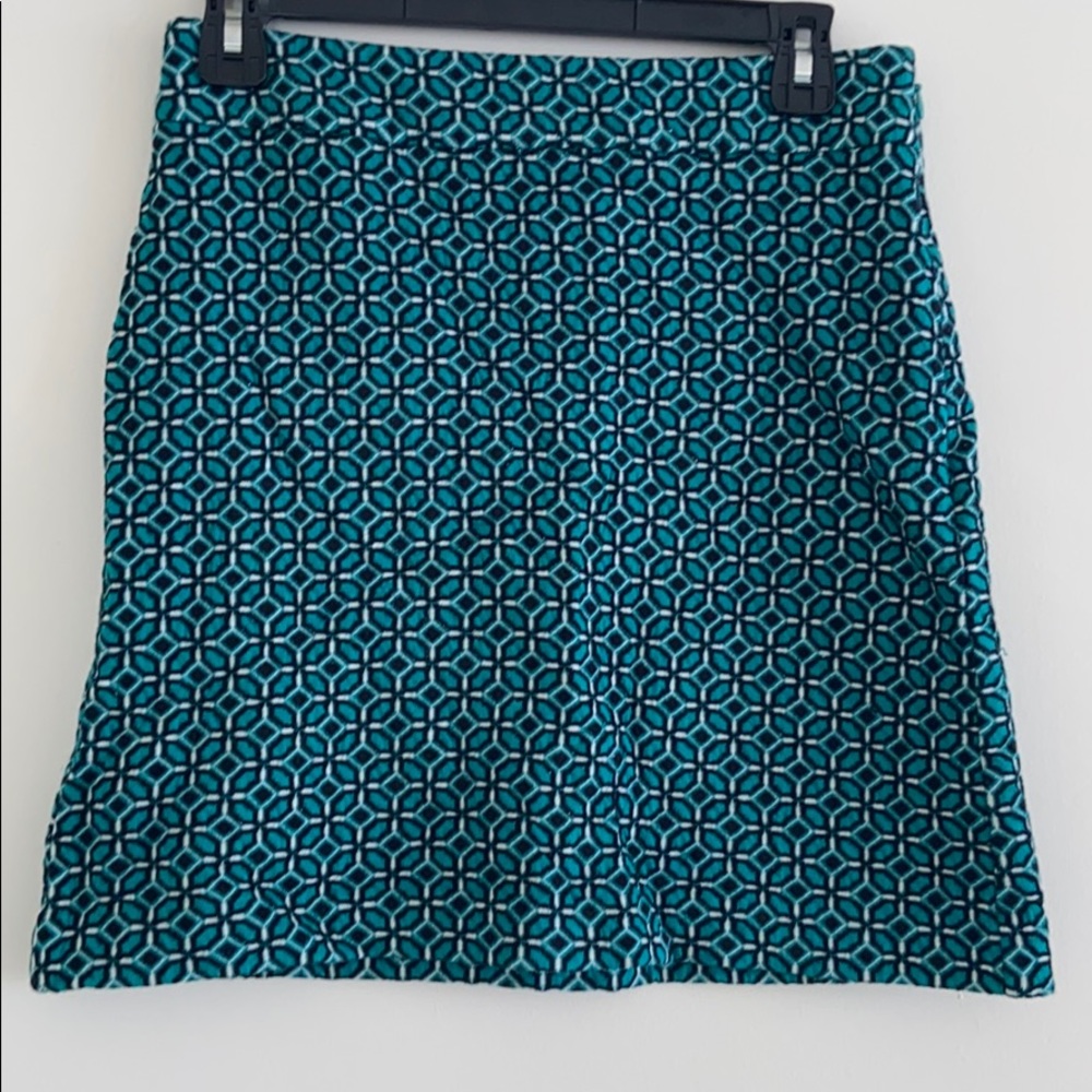 Emerald print skirt